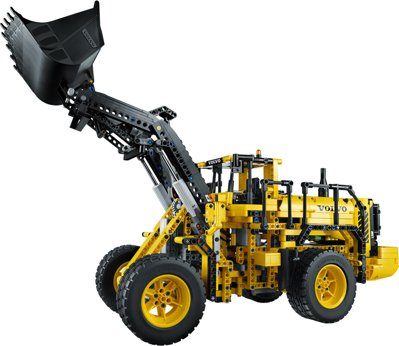 Illustration for article titled Lego designer drives and then builds a giant Volvo L350F Wheel Loader